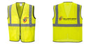 Custom Lightweight High Visibility Yellow Tampa Mesh Vest