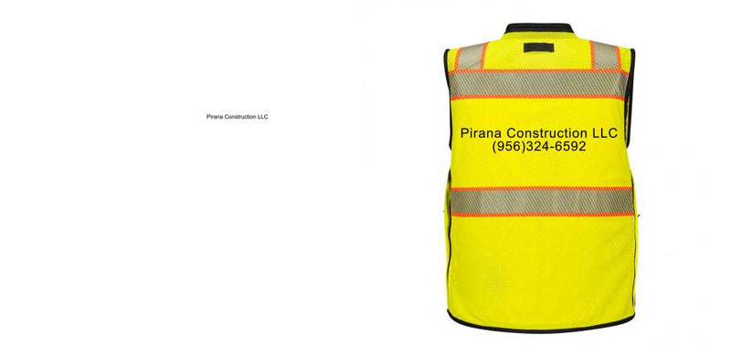 Custom Premium Two-toned Surveyor Safety Vest with Segmented Tape