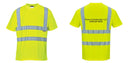 Custom Yellow Hi Vis ANSI Class 2 Safety Shirt