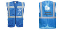Custom ROYAL BLUE Professional Executive Style Safety Vest