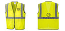 Custom Lightweight High Visibility Yellow Tampa Mesh Vest