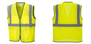 Custom Lightweight High Visibility Yellow Tampa Mesh Vest