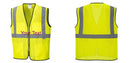 Custom Lightweight High Visibility Yellow Tampa Mesh Vest