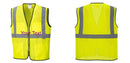 Custom Lightweight High Visibility Yellow Tampa Mesh Vest