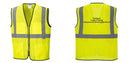 Custom Lightweight High Visibility Yellow Tampa Mesh Vest