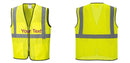 Custom Lightweight High Visibility Yellow Tampa Mesh Vest