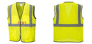 Custom Lightweight High Visibility Yellow Tampa Mesh Vest