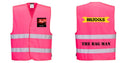 PINK Safety Vest Reflective Hi-Vis Work and Event Style Vest