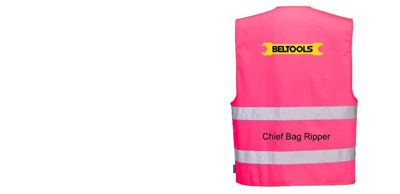 Custom PINK Safety Vest Reflective Hi-Vis Work and Event Style Vest