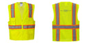 Custom Yellow Class 2 Safety Vest with Cooling Mesh Back