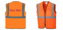 Custom Lightweight High Visibility ORANGE Tampa Mesh Vest