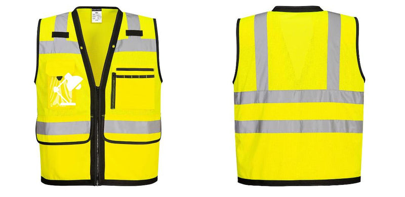Custom Heavy Duty Hi-Vis Surveyor Vest