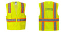 Custom Yellow Class 2 Safety Vest with Cooling Mesh Back