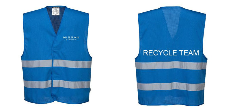 Custom Royal Blue MeshAir Reflective Safety Vest for Events