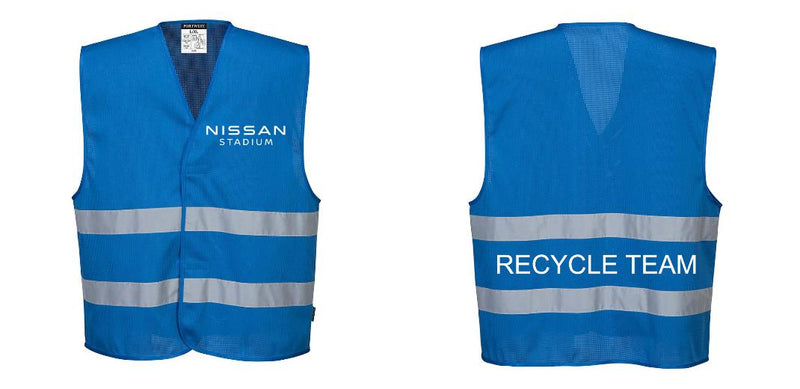 Custom Royal Blue MeshAir Reflective Safety Vest for Events