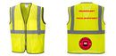 Custom Lightweight High Visibility Yellow Tampa Mesh Vest