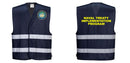 Navy Blue Reflective Hi Visibility Work and Event Style Vest