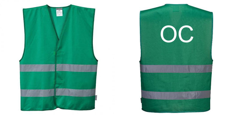 Green Safety Vest Reflective Hi Vis Work and Event Style Vest