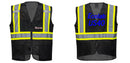 Black Safety Vest | Reflective High Visibility with Pockets