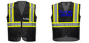 Black Safety Vest | Reflective High Visibility with Pockets