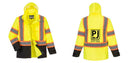 Custom Hi-Vis Rain Jacket with Reflective Tape