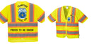 Custom Class 3 Yellow Safety Vest Sleeved Hi-Vis with Pockets