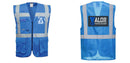 Custom ROYAL BLUE Professional Executive Style Safety Vest