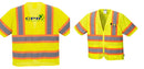 Custom Class 3 Yellow Safety Vest Sleeved Hi-Vis with Pockets