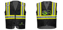 Black Safety Vest | Reflective High Visibility with Pockets