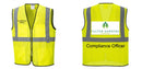 Custom Lightweight High Visibility Yellow Tampa Mesh Vest