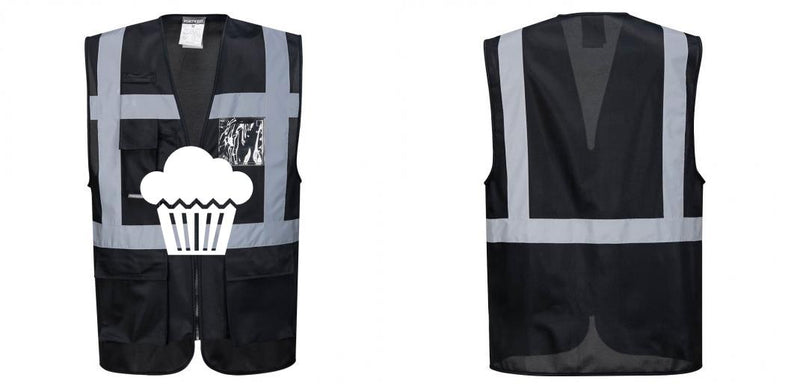 Black Professional Executive Style Safety Vest