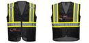 Black Safety Vest | Reflective High Visibility with Pockets