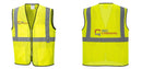 Custom Lightweight High Visibility Yellow Tampa Mesh Vest
