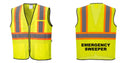 Mesh Class 2 Safety Vest with Pockets Hi Vis Reflective