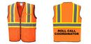 Mesh Class 2 Safety Vest with Pockets Hi Vis Reflective