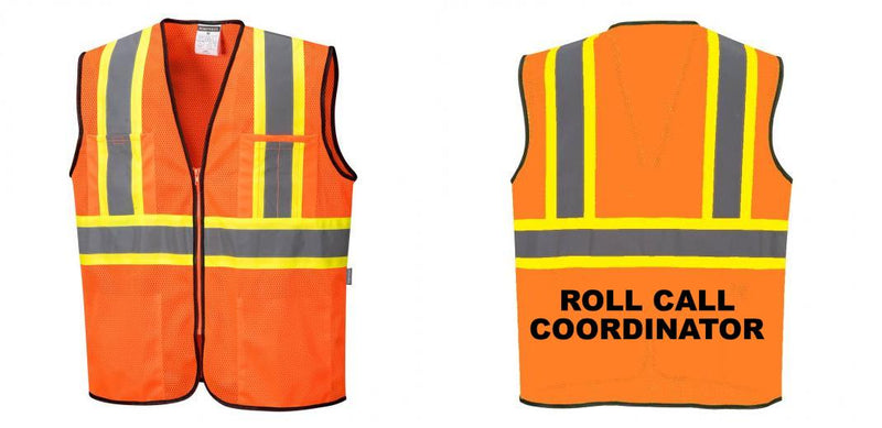 Mesh Class 2 Safety Vest with Pockets Hi Vis Reflective