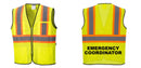 Mesh Class 2 Safety Vest with Pockets Hi Vis Reflective