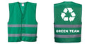 Green Safety Vest Reflective Hi Vis Work and Event Style Vest
