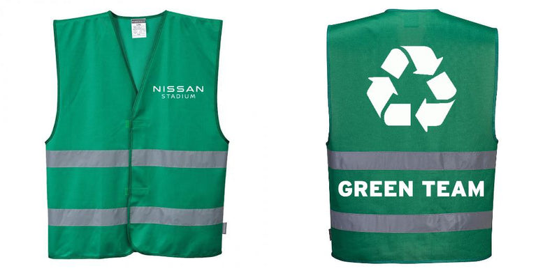 Green Safety Vest Reflective Hi Vis Work and Event Style Vest