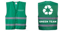 Green Safety Vest Reflective Hi Vis Work and Event Style Vest