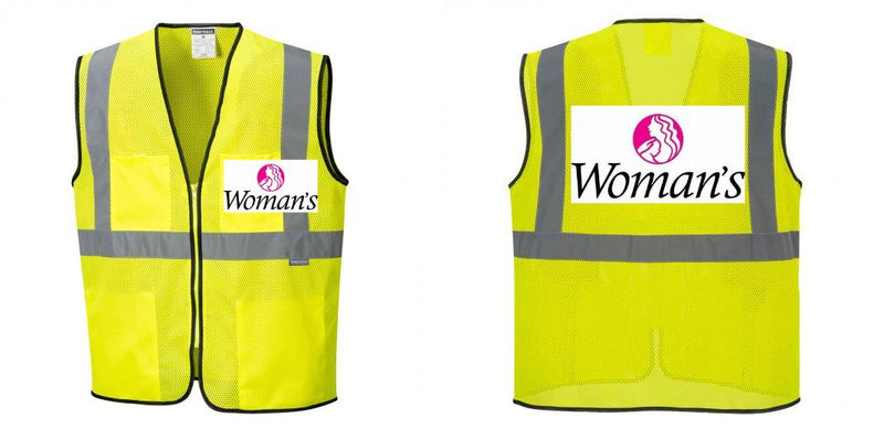 Custom Lightweight High Visibility Yellow Tampa Mesh Vest