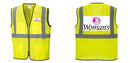 Custom Lightweight High Visibility Yellow Tampa Mesh Vest