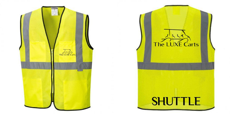 Custom Lightweight High Visibility Yellow Tampa Mesh Vest