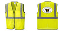 Custom Lightweight High Visibility Yellow Tampa Mesh Vest