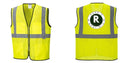 Custom Lightweight High Visibility Yellow Tampa Mesh Vest