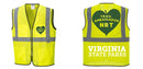 Custom Lightweight High Visibility Yellow Tampa Mesh Vest
