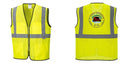 Custom Lightweight High Visibility Yellow Tampa Mesh Vest