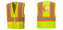 Custom Contrast High Visibility Full Mesh Yellow Safety Vest