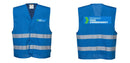Custom Royal Blue MeshAir Reflective Safety Vest for Events