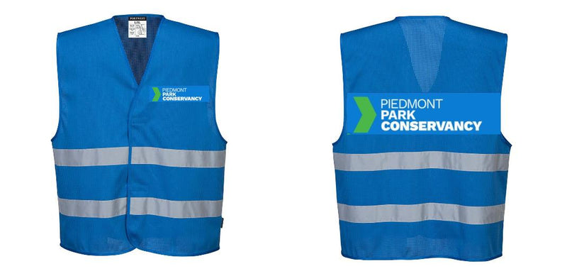 Custom Royal Blue MeshAir Reflective Safety Vest for Events